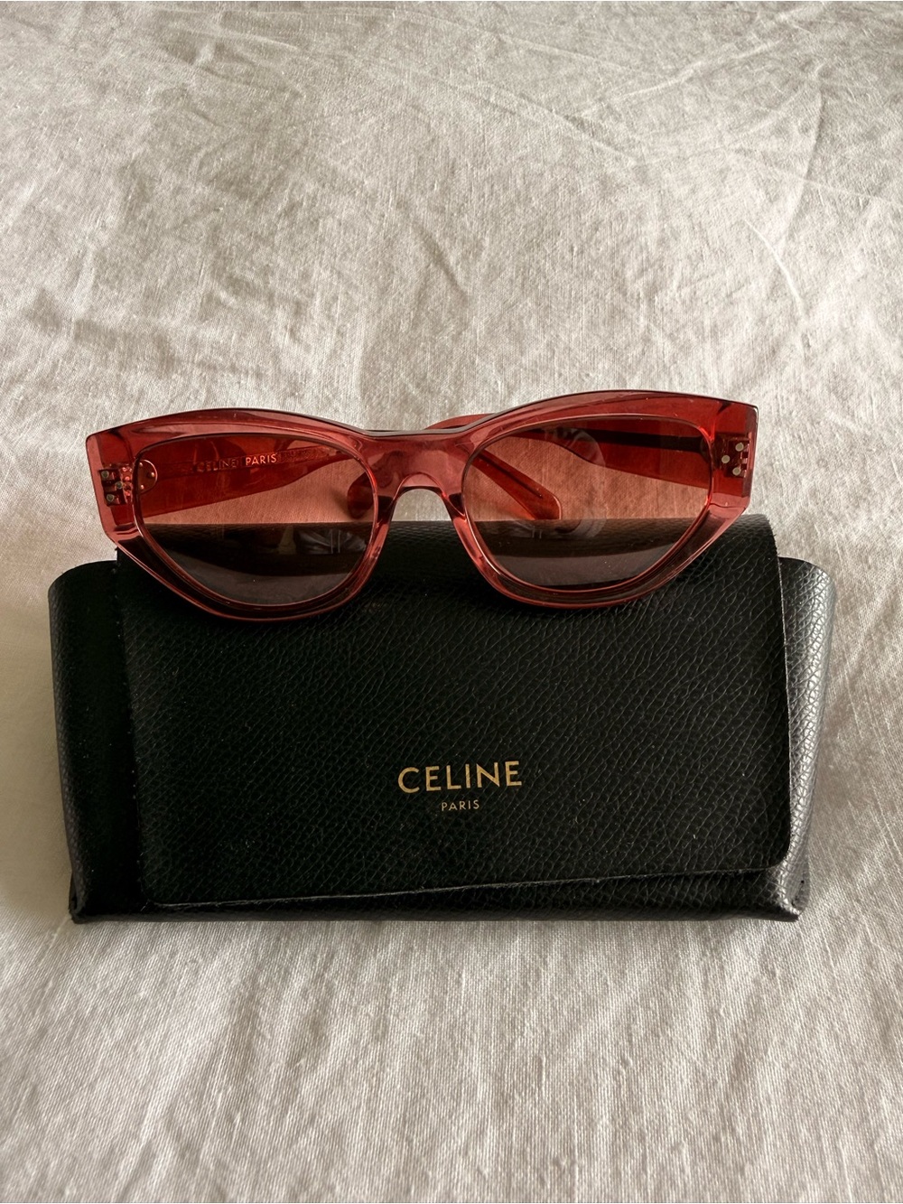 Celine Red Cat Eye Sunglasses